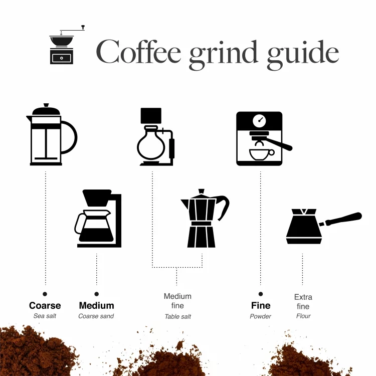 Coffee Grind Size Infographic