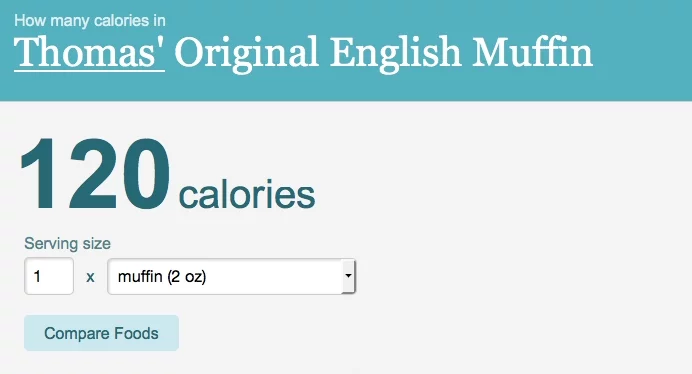 English Muffin Calories2