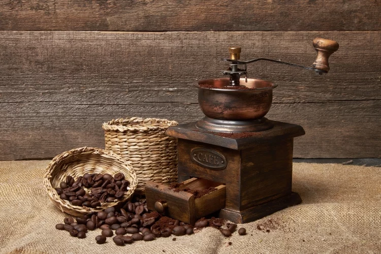 Photo of a Manual Vintage Coffee Grinder