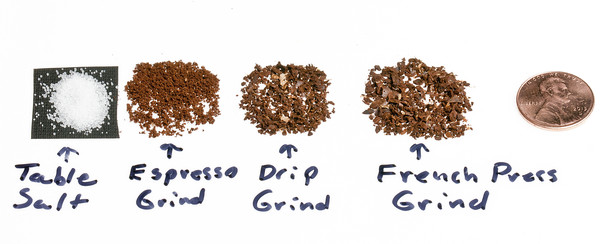 Different Coffee Grind Sizes