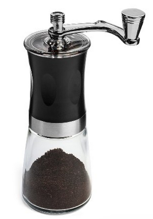 IdylcHomes KONA Coffee Slim Grinder ~ Best Conical Burr Mini Mill With Effortless Manual Crank Design & Professional Grade Ceramic Burrs