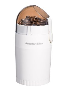 Proctor Silex E160BY Fresh Grind Coffee Grinder, White