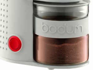 Bodum Bistro Conical Burr Grinder White Close Up