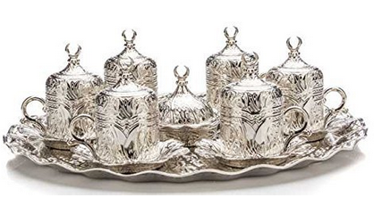 Turkish Coffee Sets Drinker Ottoman Turkish Greek Arabic Coffee Espresso Guest Serving Cup Saucer Set