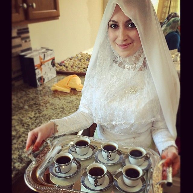 Turkish Coffee Serving Lady