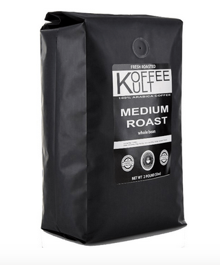 Koffee Kult - Medium Roast Coffee Beans (2 Lb Whole Bean) Highest Quality Delicious Coffee - Fresh Gourmet Aromatic Artisan Blend