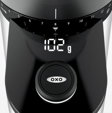 OXO On Conical Burr Coffee Grinder With Integrated Scale