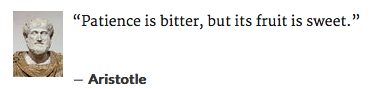 Aristotle Patience Quote