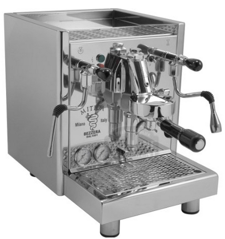 Bezzera Mitica Commercial Espresso Machine - HX Ss Boiler Switchable Tank Direct Connect Rotary Vane Pump