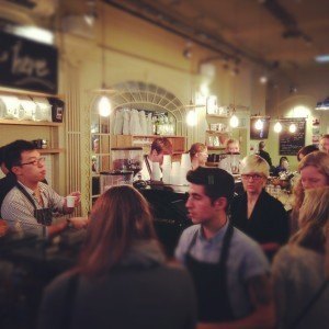 busy coffee shop