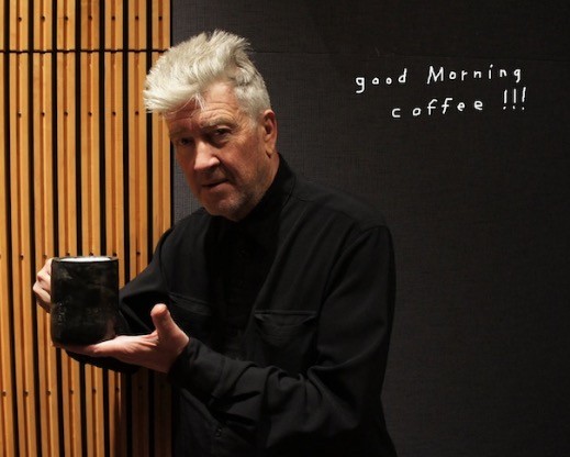 David Lynch Drinking Coffee