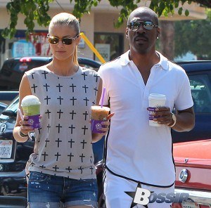 Eddie Murphy And Girlfriend Getting Coffee